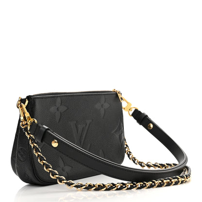 Louis Vuitton Empreinte Monogram Giant Multi Pochette Accessories Black 3 of 12