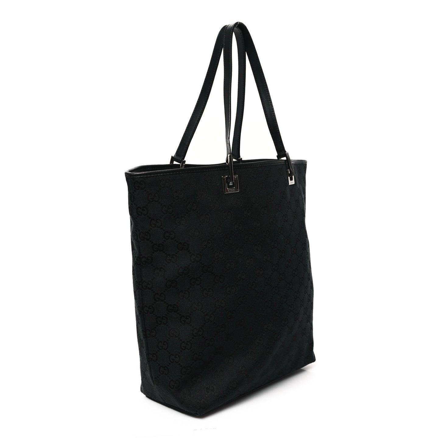 Monogram Bucket Tote Black