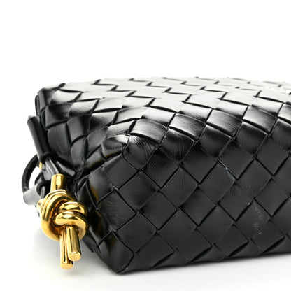 Bottega Veneta Nappa Intrecciato Metallic Knot Mini Loop Camera Bag Black 7 of 8