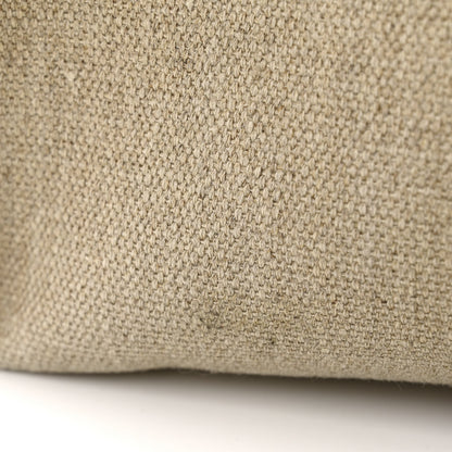 Chloe Linen Calfskin Large Woody Ribbon Tote White Brown 12 of 15