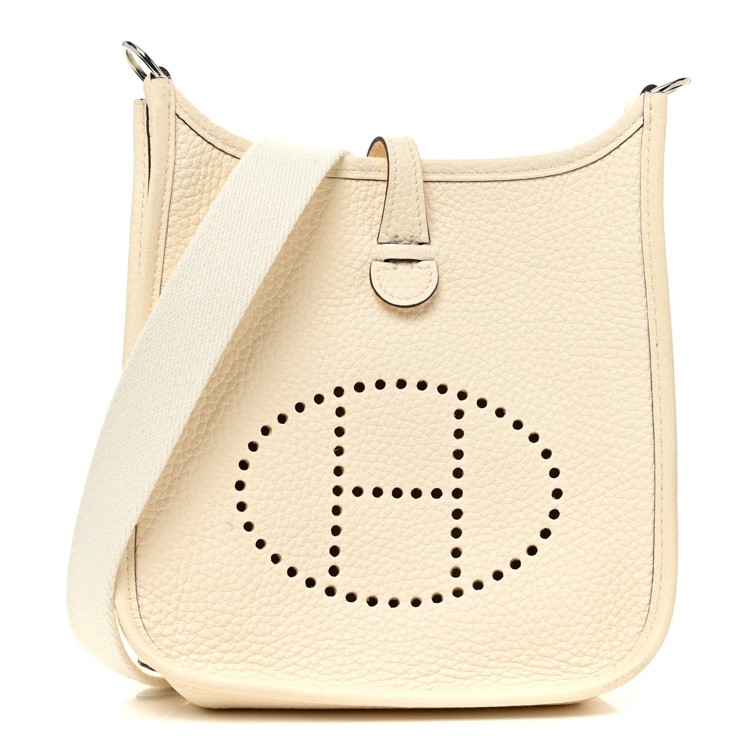 Hermes Taurillon Clemence Amazone Evelyne TPM Nata Craie 1 of 10