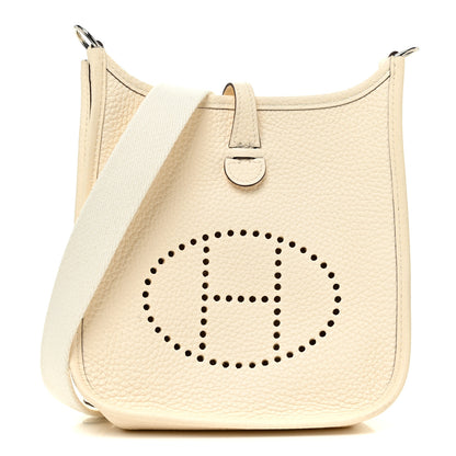 Hermes Taurillon Clemence Amazone Evelyne TPM Nata Craie 1 of 10