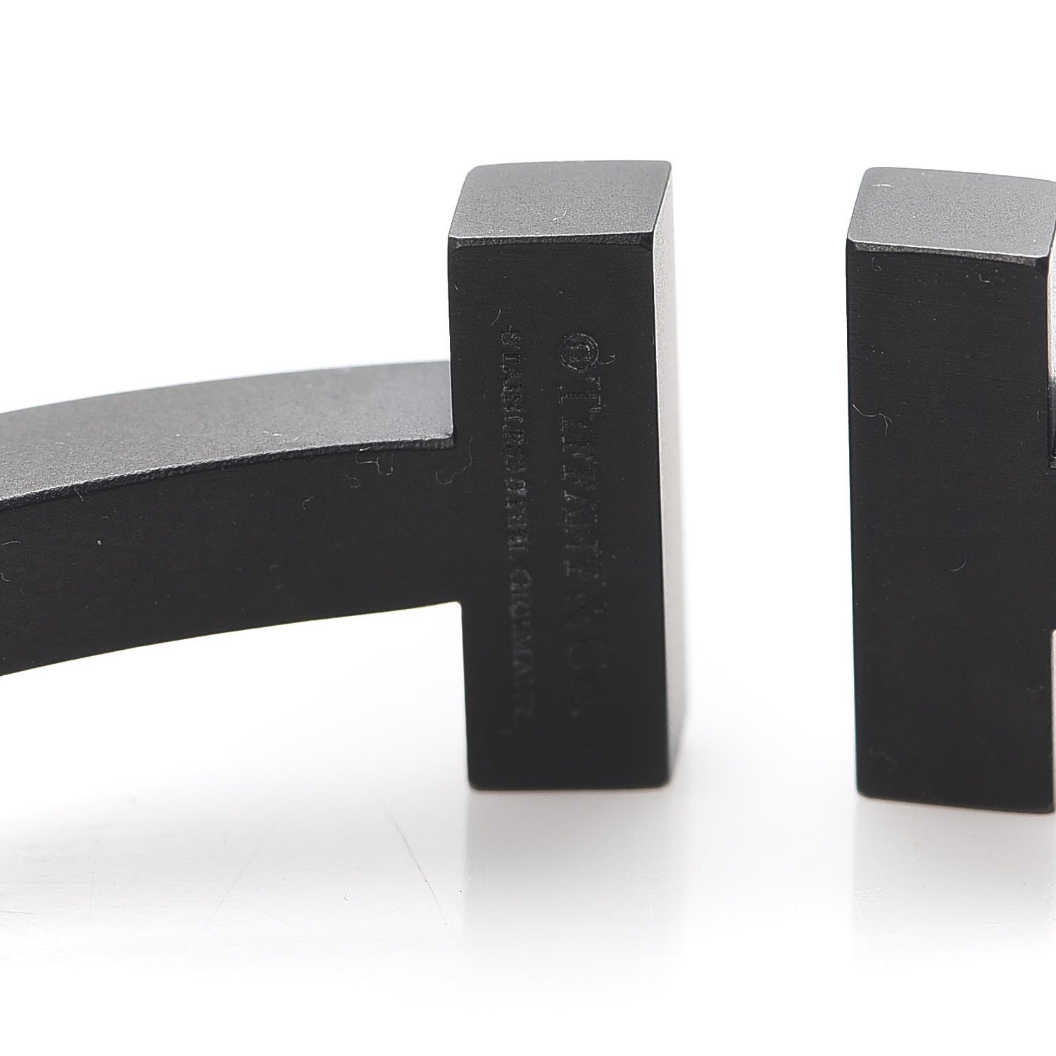 Tiffany Black-Coated Stainless Steel T Square Bracelet 4 of 4