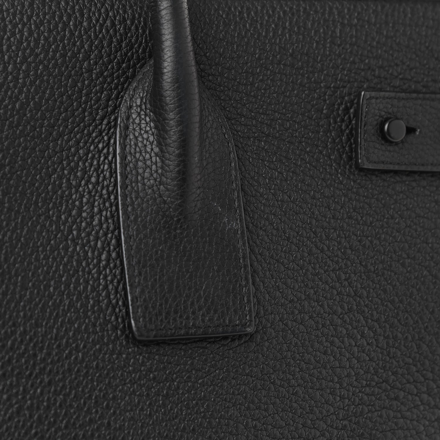 Saint Laurent Grained Calfskin Medium Souple Sac De Jour Duffle Black 10 of 12