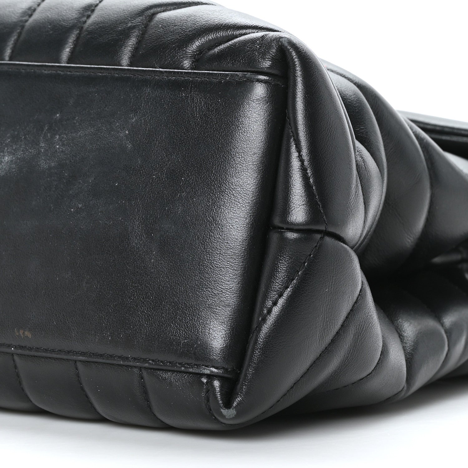 Saint Laurent Calfskin Y Quilted Monogram Medium Loulou Chain Satchel Black 9 of 10