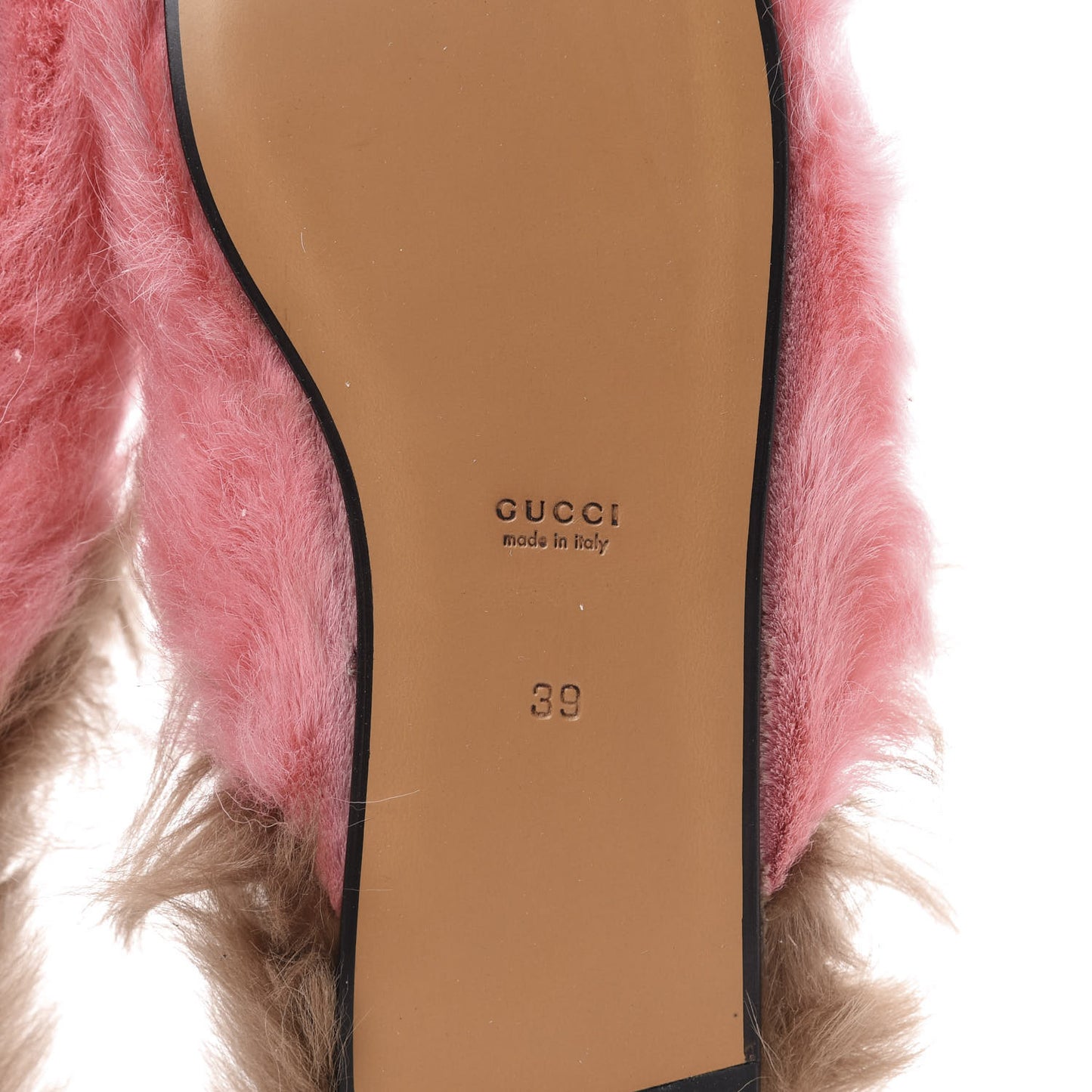 Merino Wool Womens Princetown Slippers 39 Pink