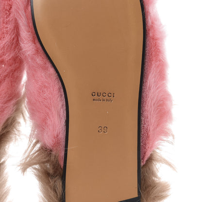 Gucci Merino Wool Womens Princetown Slippers 39 Pink 7 of 8