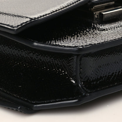 Givenchy Patent Calfskin Bow Cut Chain Wallet Black 9 of 9