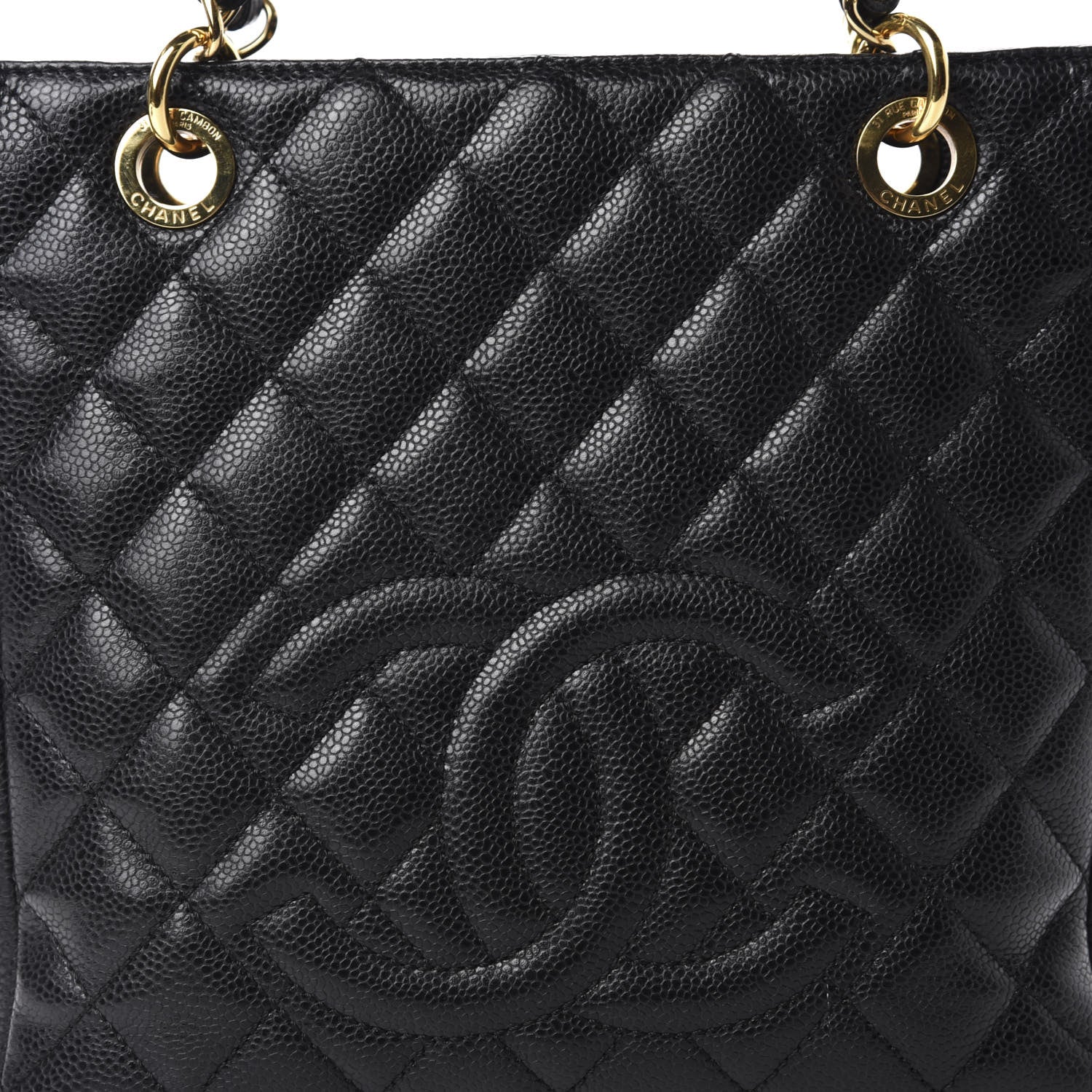 Chanel Caviar Quilted Petit Shopping Tote PST Black 10 of 10