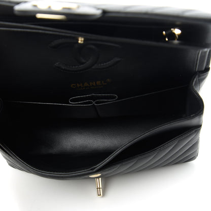 Chanel Caviar Chevron Quilted Small Double Flap Black 5 of 10