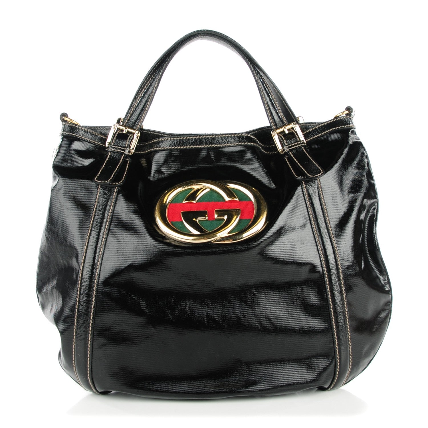 Gucci Dialux Medium Britt Tote Black 1 of 14