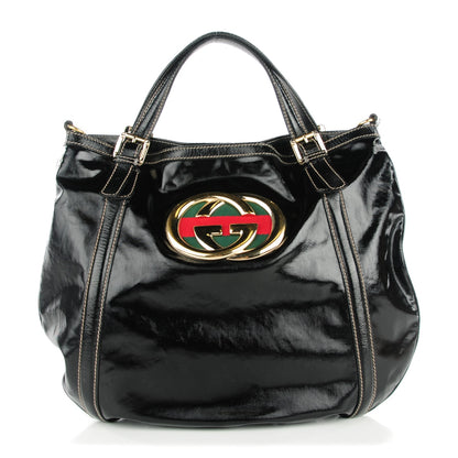 Gucci Dialux Medium Britt Tote Black 1 of 14
