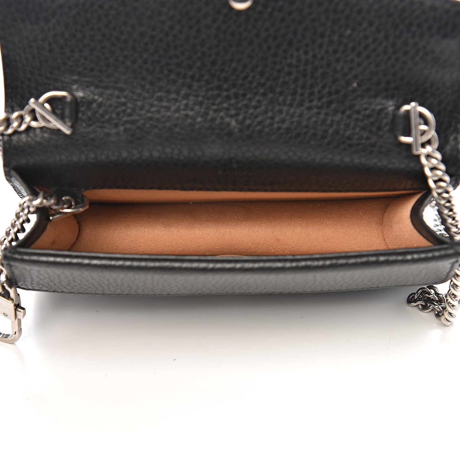 Gucci Calfskin Super Mini Dionysus Shoulder Bag Black 4 of 11
