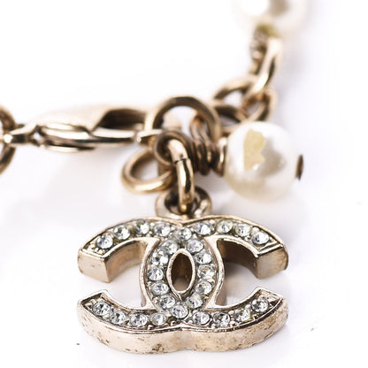 Chanel Crystal Pearl CC Bracelet Gold 5 of 5