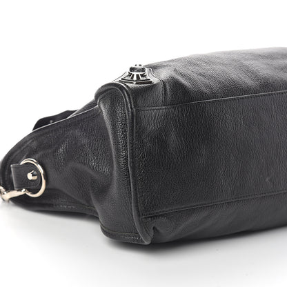 Balenciaga Chevre Silver Metallic Edge Hardware City Black 6 of 7