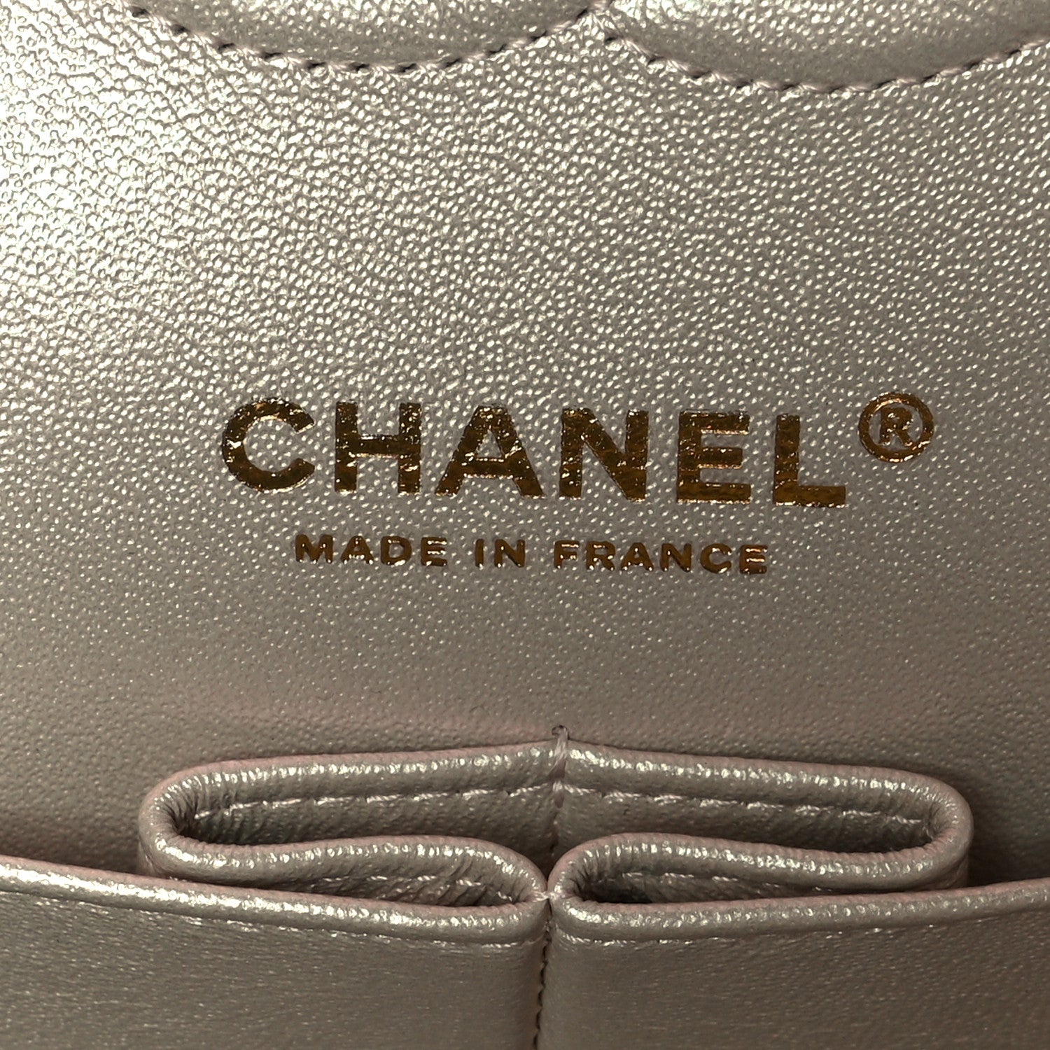 Chanel Iridescent Lambskin Quilted Medium Double Flap Ivory 6 of 11