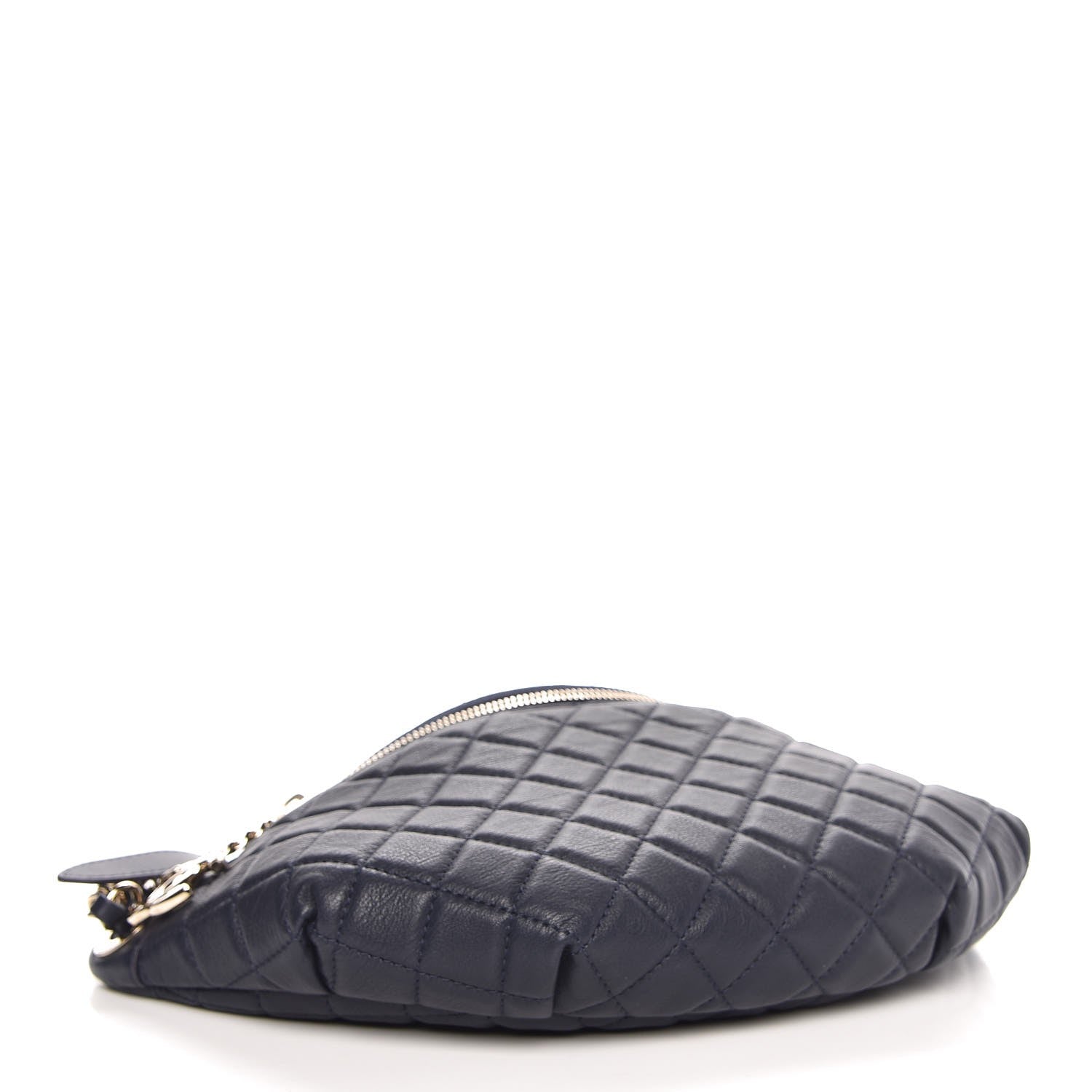 Chanel Calfskin Quilted Waist Bag Navy 4 of 8