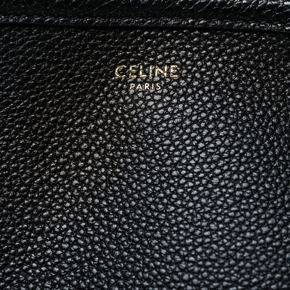 Celine Grained Calfskin Small Folded Cabas Black 7 of 10