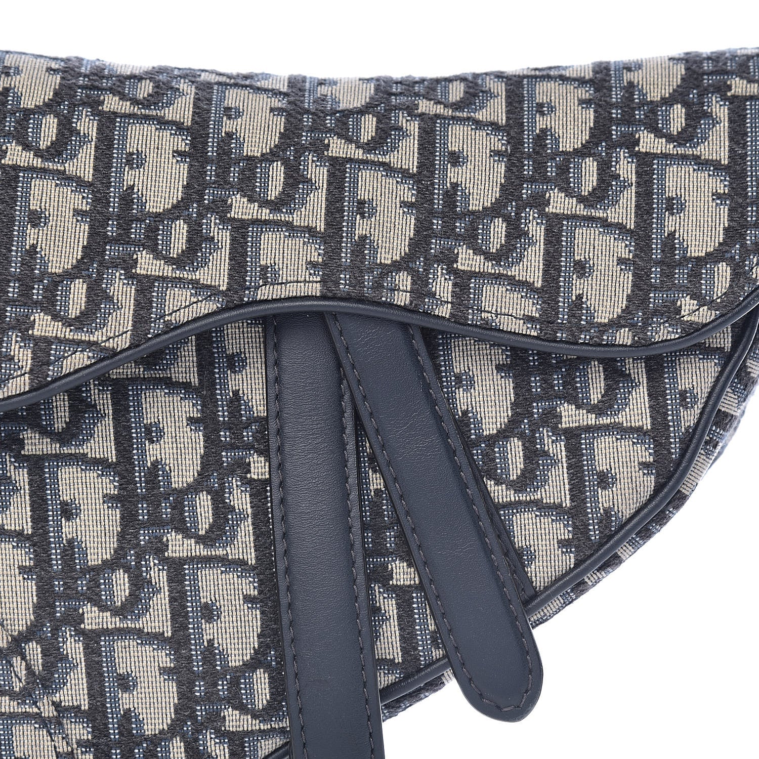 Christian Dior Oblique Mini Saddle Bag Blue 10 of 10