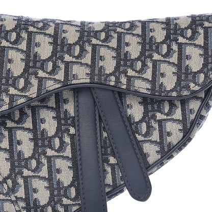 Christian Dior Oblique Mini Saddle Bag Blue 10 of 10