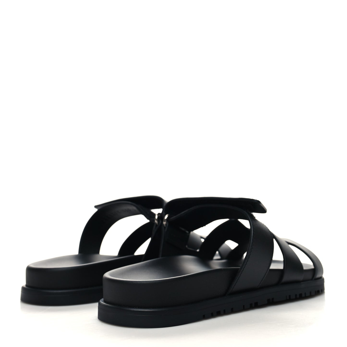 Calfskin Womens Chypre Sandals 38.5 Black