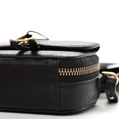 Christian Dior Goatskin Mini Saddle Shoulder Strap Pouch Black 8 of 8