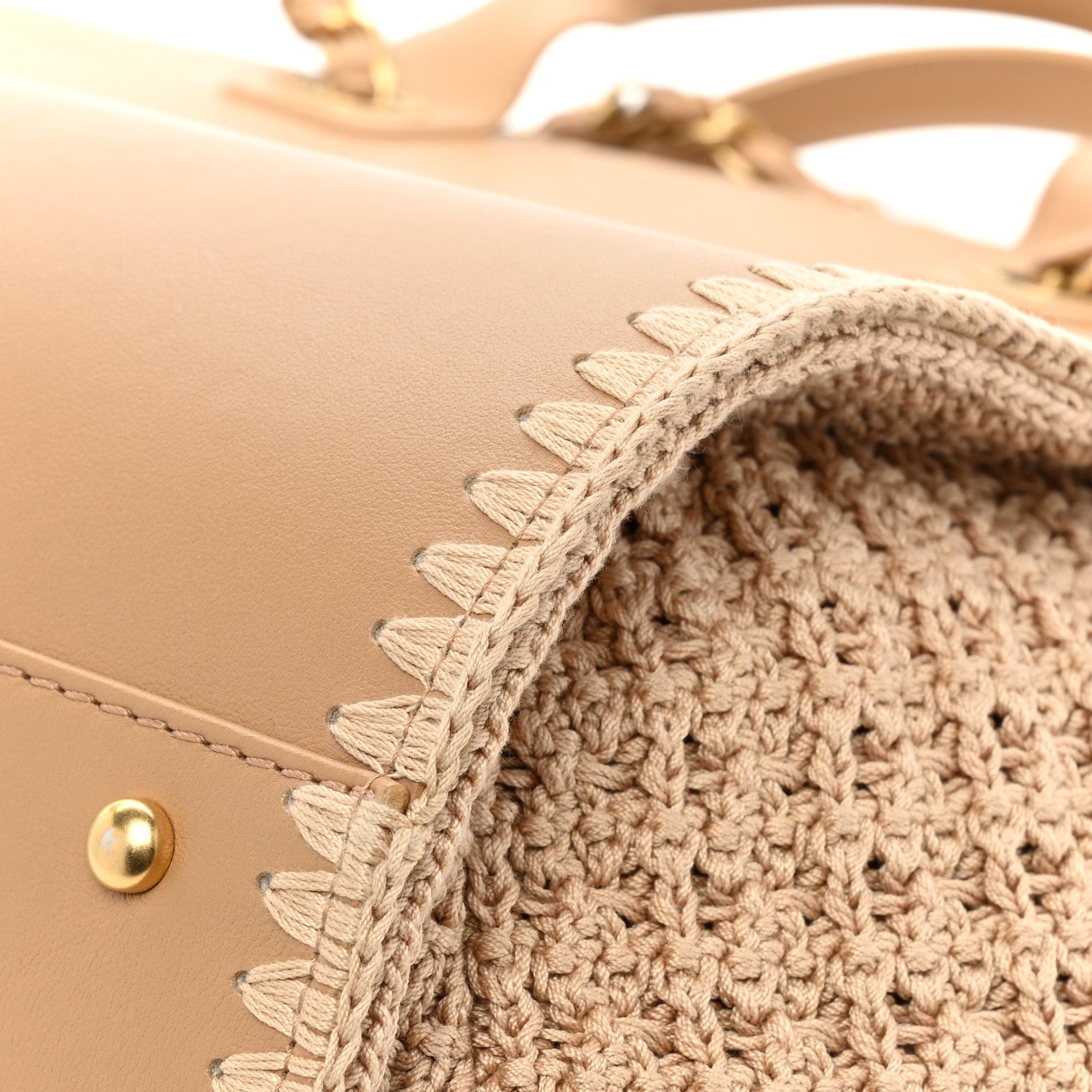 Chanel Calfskin Knit Medium Deauville Tote Beige 13 of 14