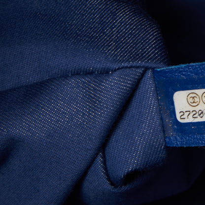 Chanel Canvas Quilted La Pausa Large Shopping Tote Navy 9 of 9