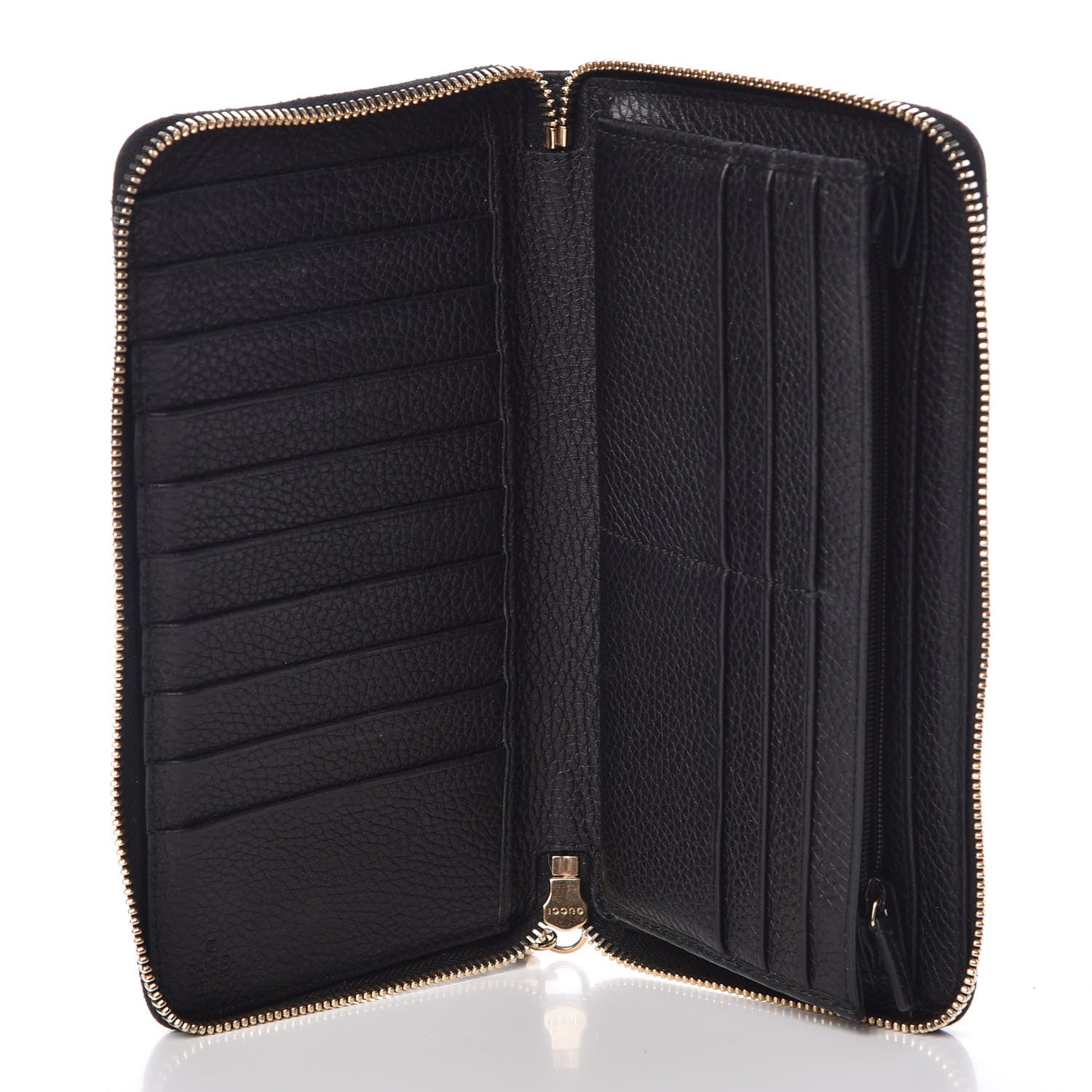 Gucci Calfskin Soho Zip Around Wallet Black 5 of 7