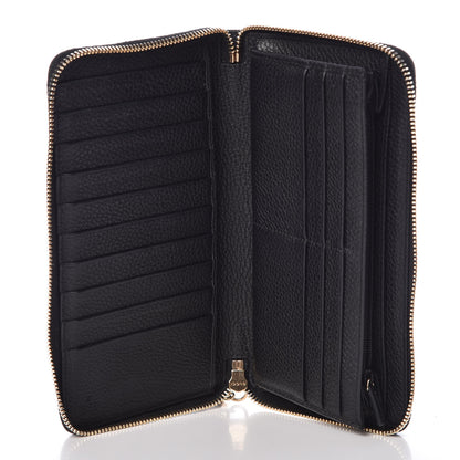 Gucci Calfskin Soho Zip Around Wallet Black 5 of 7