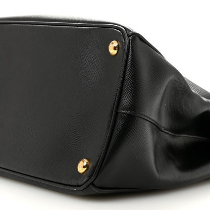 Prada Saffiano Medium Galleria Double Zip Tote Black 10 of 15