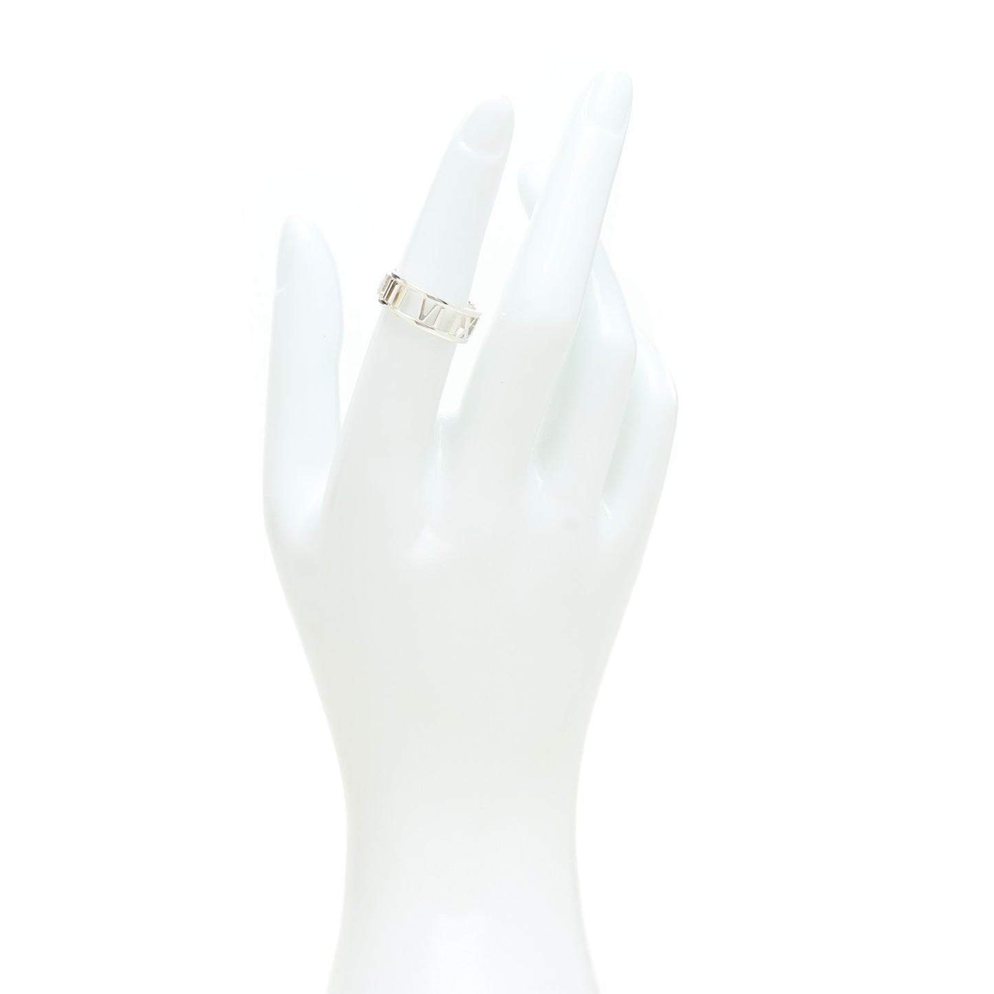 Sterling Silver Wide Atlas Open Ring 52 6