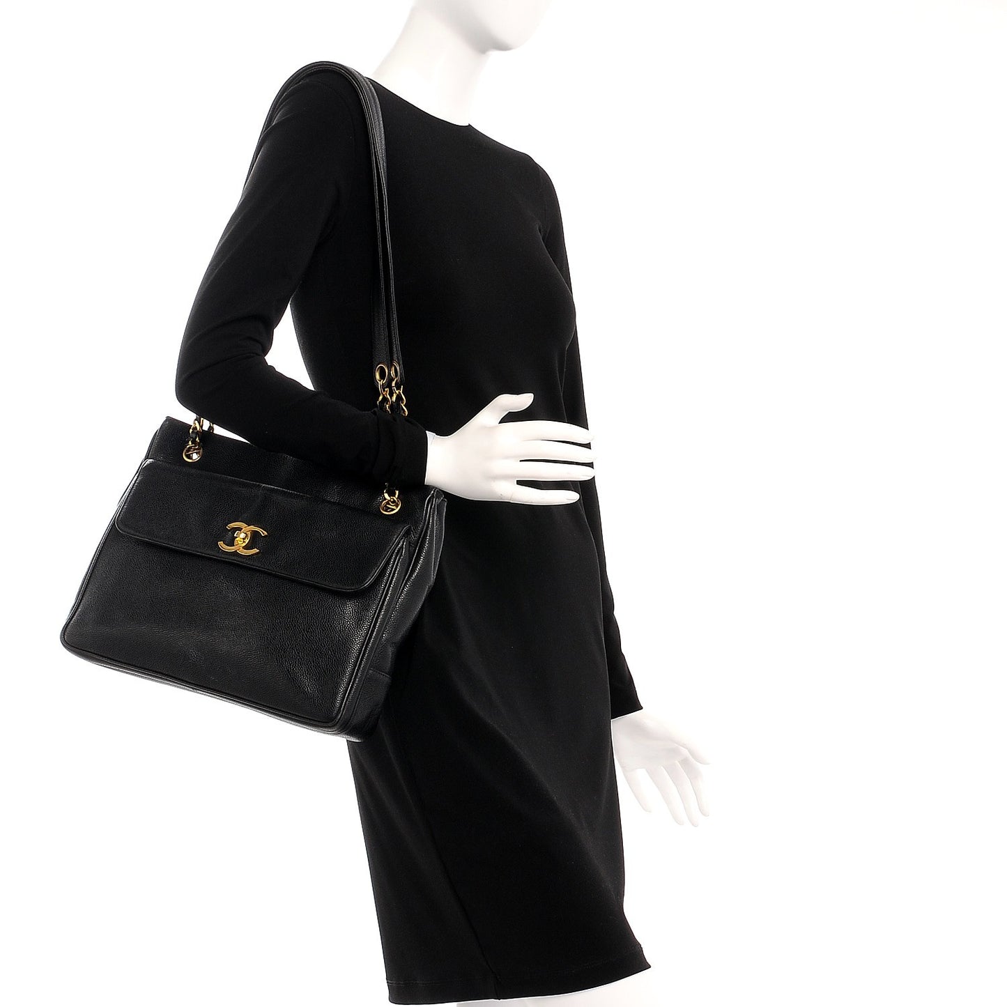 Caviar CC Shopper Tote Black