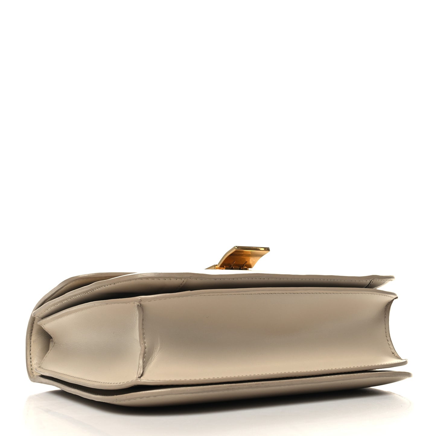 Box Calfskin Medium Classic Box Flap Bag Powder