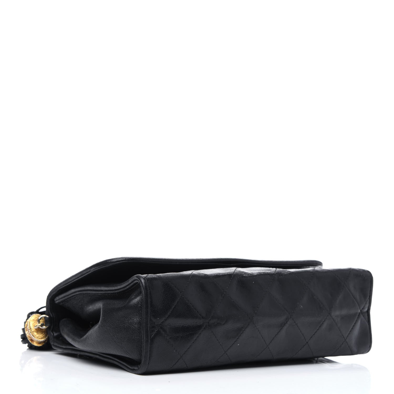 Chanel Lambskin Quilted Small Tassel Single Flap Black 4 of 25
