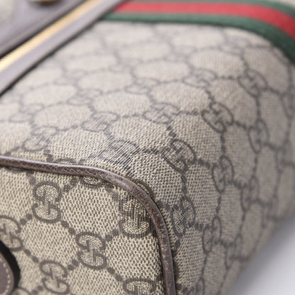 Gucci GG Supreme Monogram Web Small Ophidia Shoulder Bag Brown 8 of 11