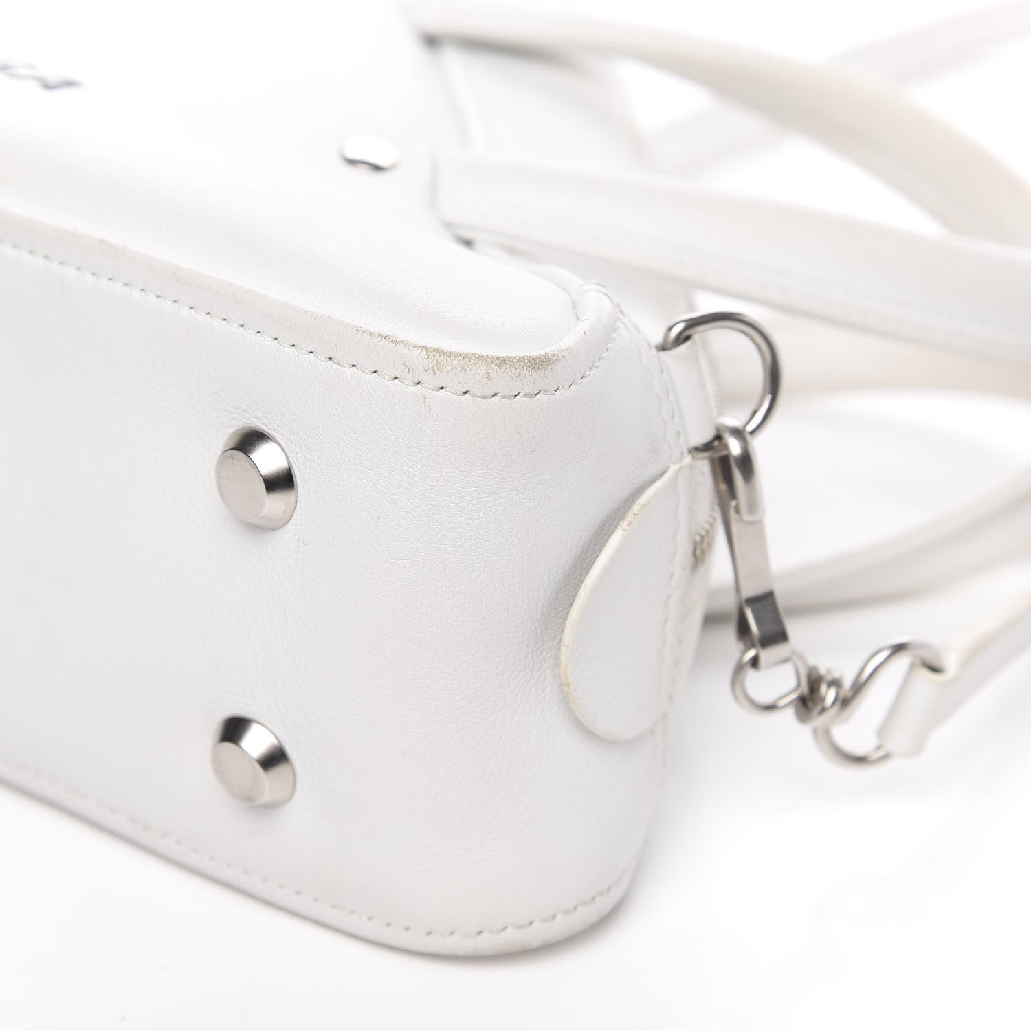 Balenciaga Calfskin S Triangle Duffle White 8 of 12