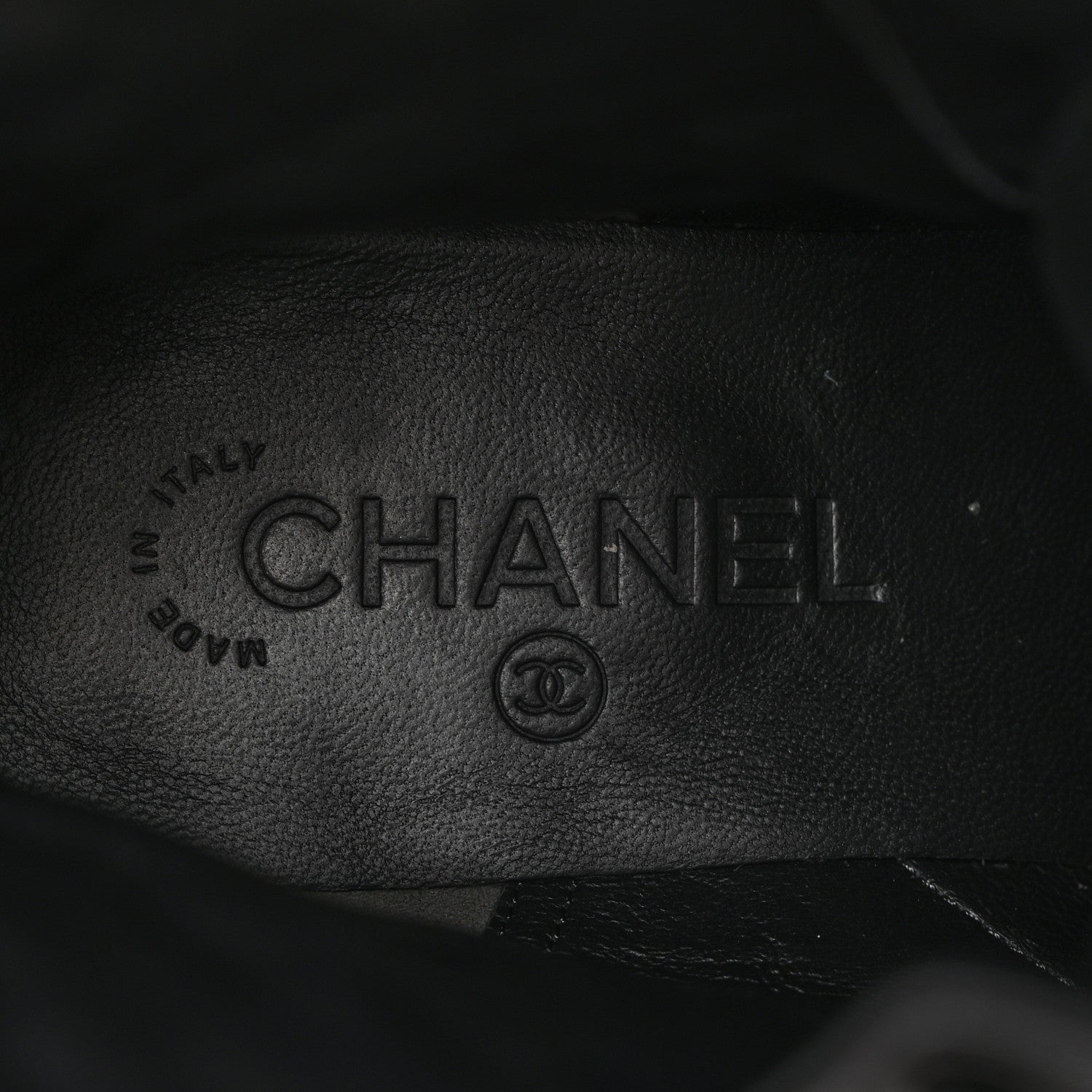 Chanel Suede Calfskin Quilted Lace Up Boots 39 Grey 6 of 8