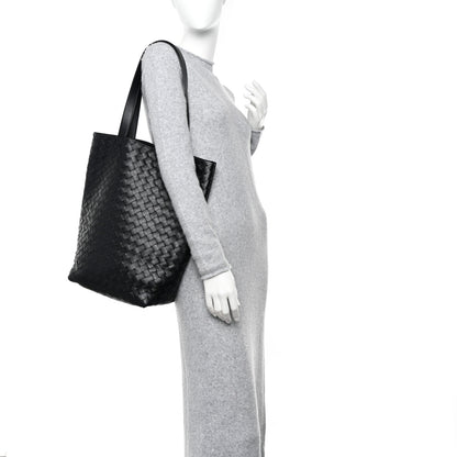Bottega Veneta Calfskin Intrecciato Small Tote Bag Black 2 of 11