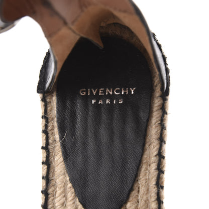 Givenchy Lambskin Ankle Chain Maremma Espadrilles 38 Black 6 of 7
