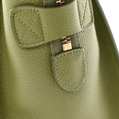 Celine Drummed Calfskin Micro Luggage Light Khaki 13 of 15