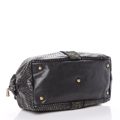 Saint Laurent Calfskin Rock Studded Easy Sac Black 4 of 14