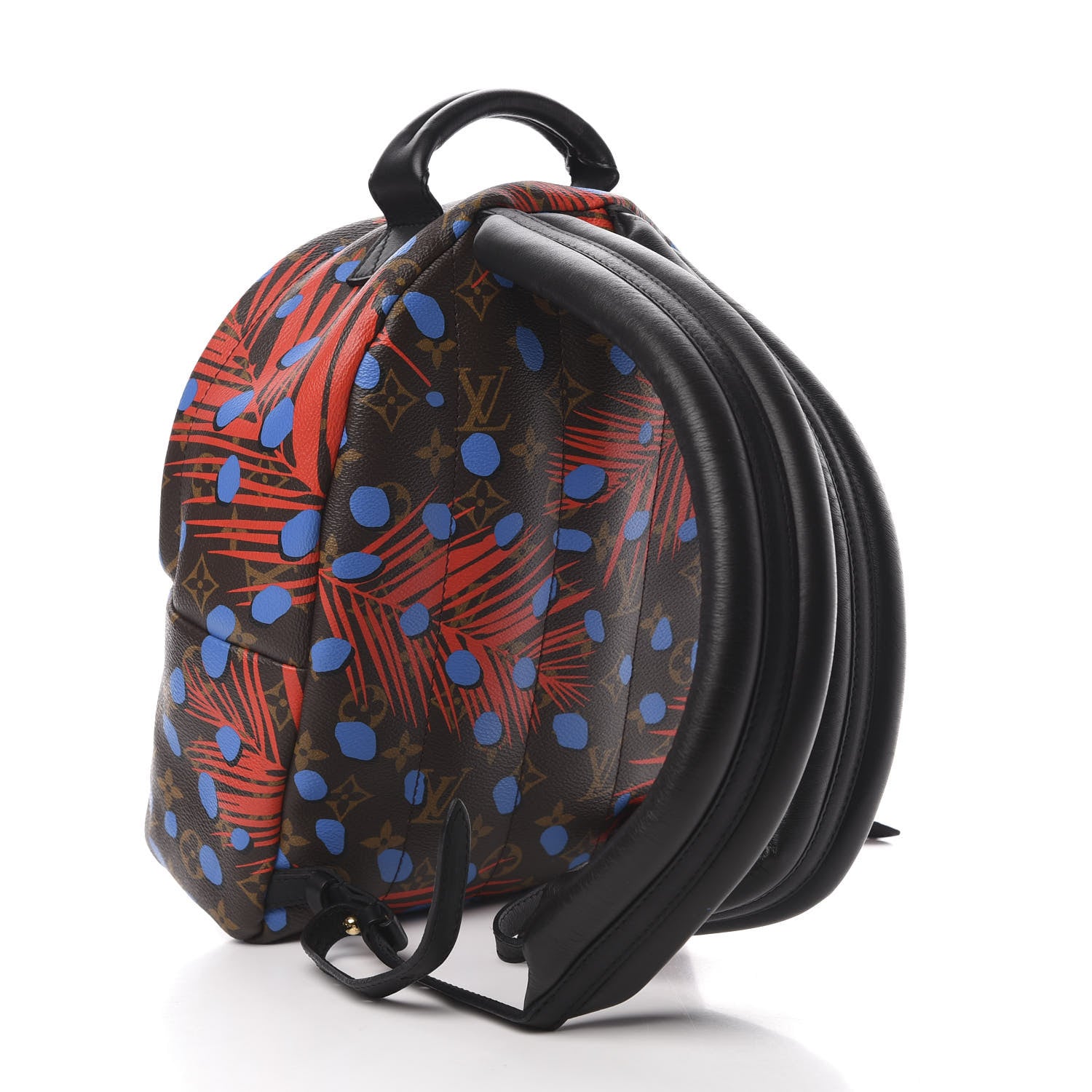 Louis Vuitton Monogram Jungle Dots Palm Springs Backpack PM Coquelicot Denim 2 of 11