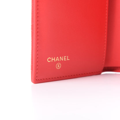 Chanel Caviar Quilted Medium Flap Wallet Red 6 of 9