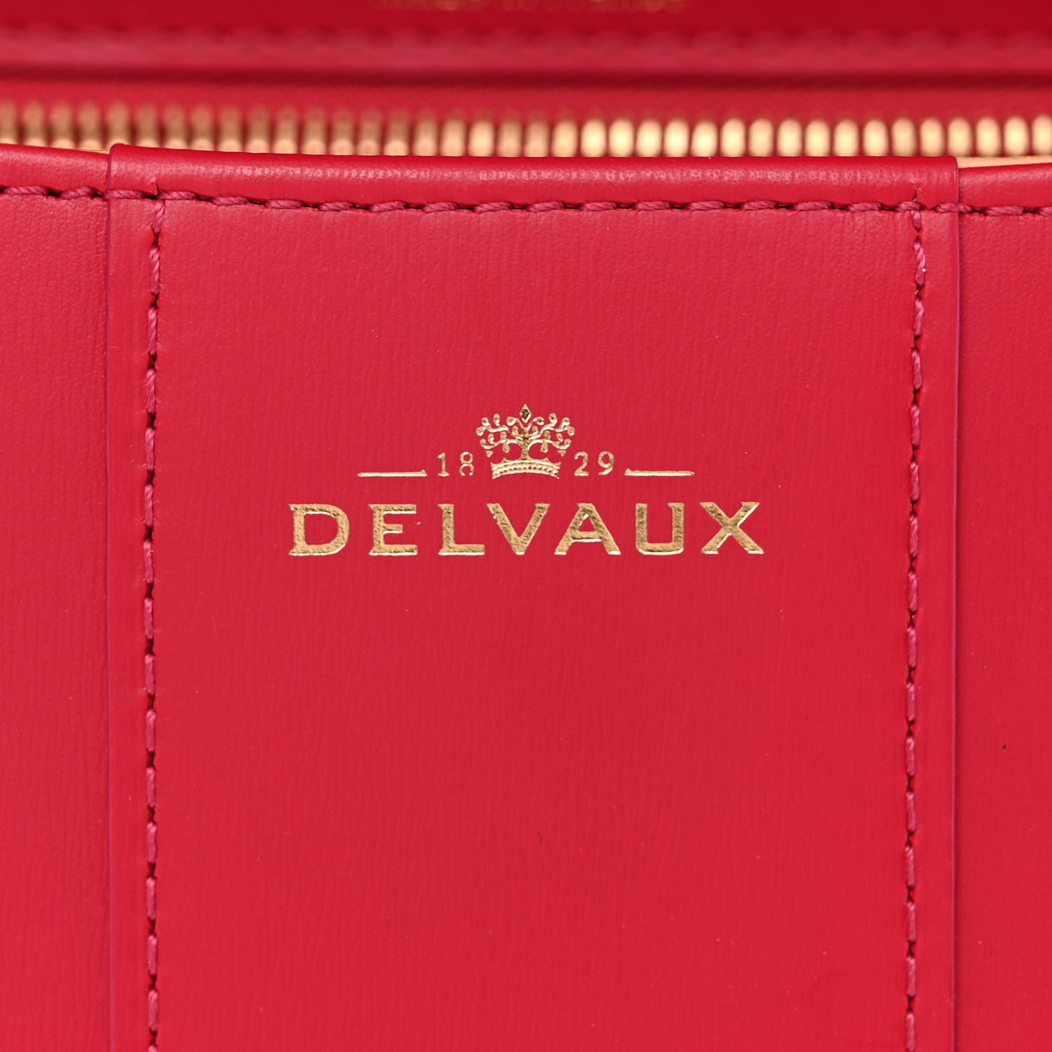Delvaux Box Calfskin MM Brillant Satchel Framboise 6 of 10