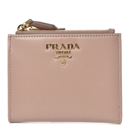 Prada Vitello Move Zip Coin Case Wallet Cipria 1 of 8