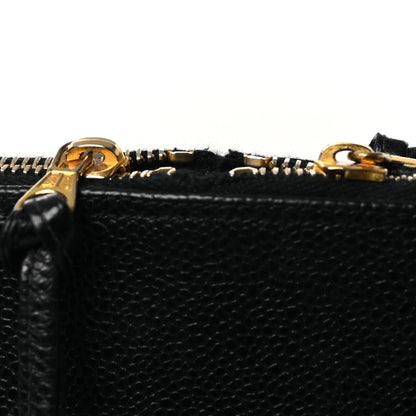 Chanel Caviar Large CC Shoulder Bag Black 12 of 17