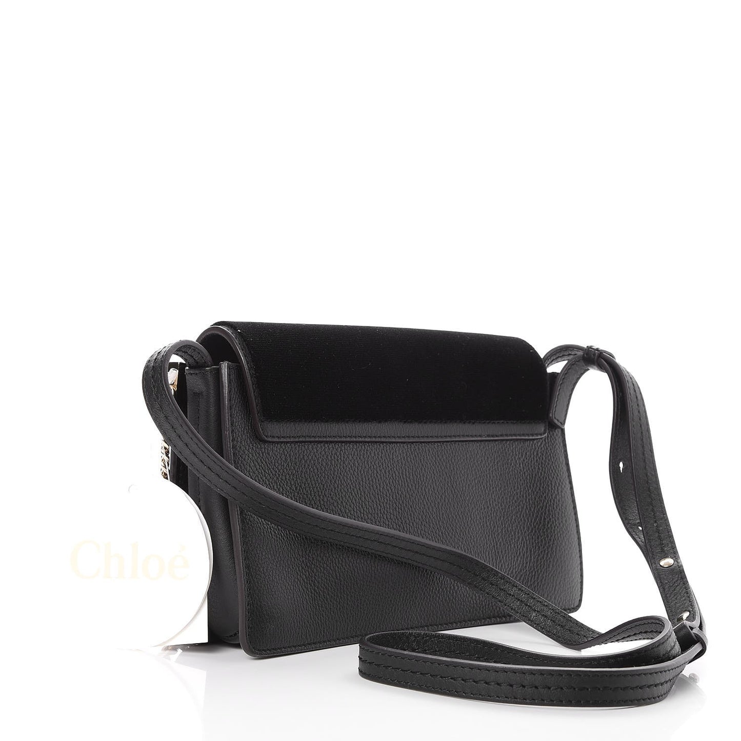 Velvet Calfskin Star Small Faye Shoulder Bag Black