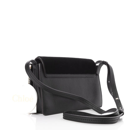 Chloe Velvet Calfskin Star Small Faye Shoulder Bag Black 3 of 6