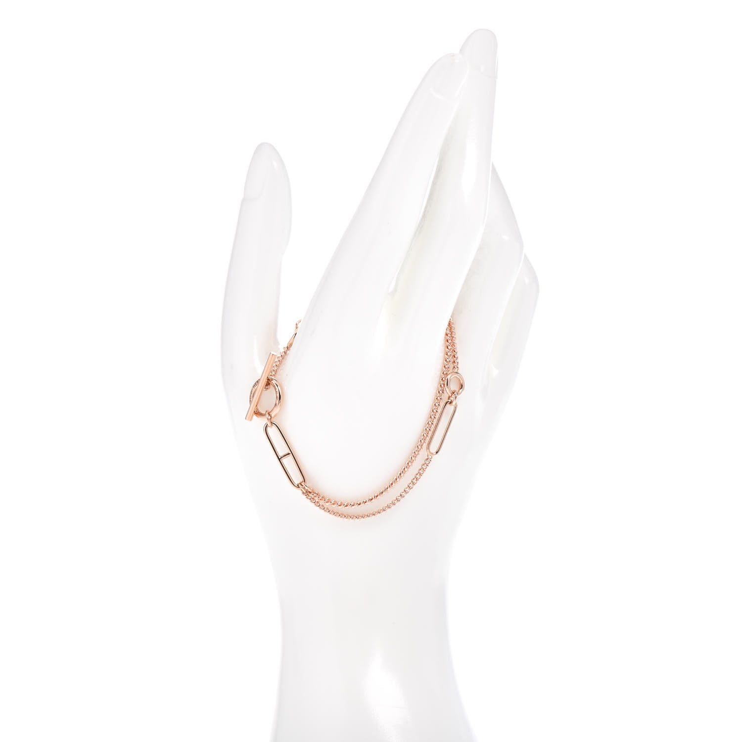 Hermes 18K Rose Gold Echappee Bracelet ST 2 of 5